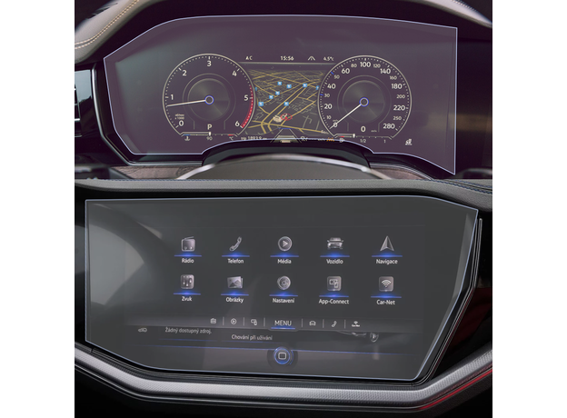Screen Protectors (2 pcs.) for Volkswagen Touareg 2019+ - HD-Premium FoliaTa